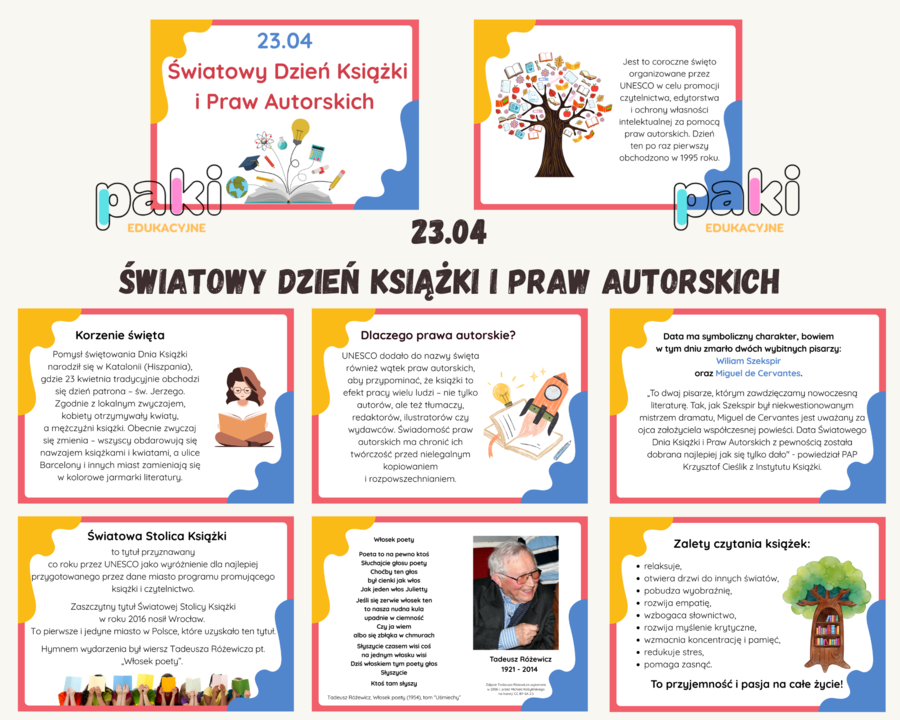 Światowy Dzień Książki i Praw Autorskich - GAZETKA