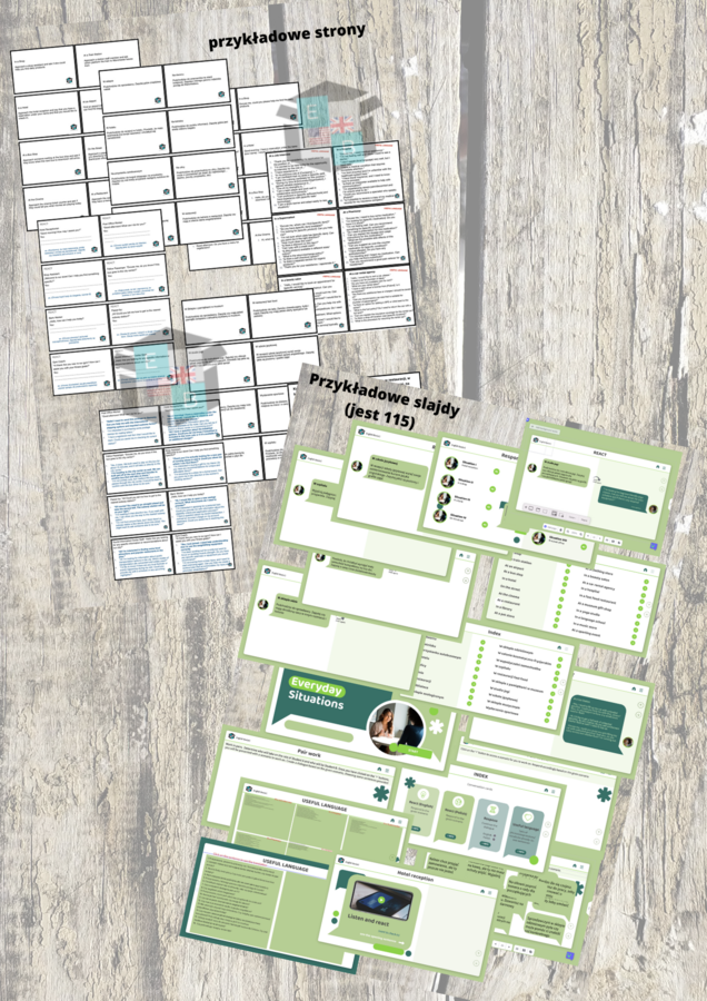 EVERY DAY ENGLISH: KARTY KONWERSACYJNE + PREZENTACJA