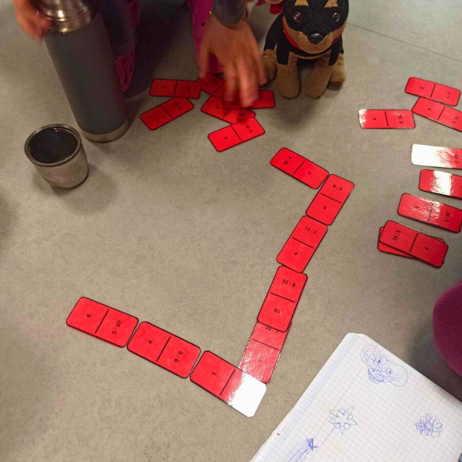 Domino matematyczne - tabliczka dzielenia