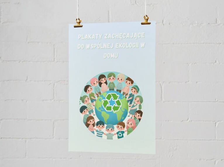 Plakaty zachęcające do ekologii w domu. Jak oszczędzać wodę? Segregacja odpadów