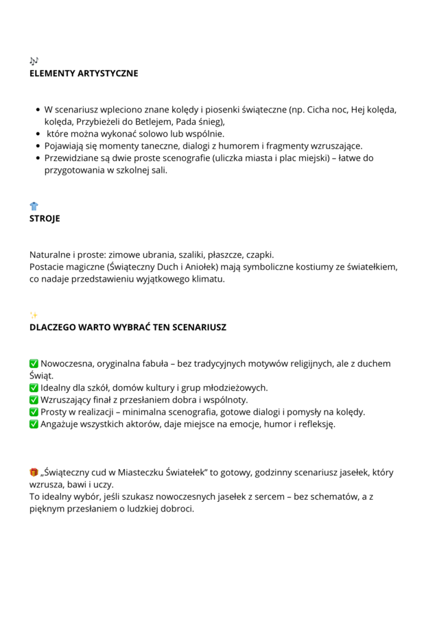 PAKIET 3 SCENARIUSZY NA JASEŁKA 🎄(klasy 4-8)