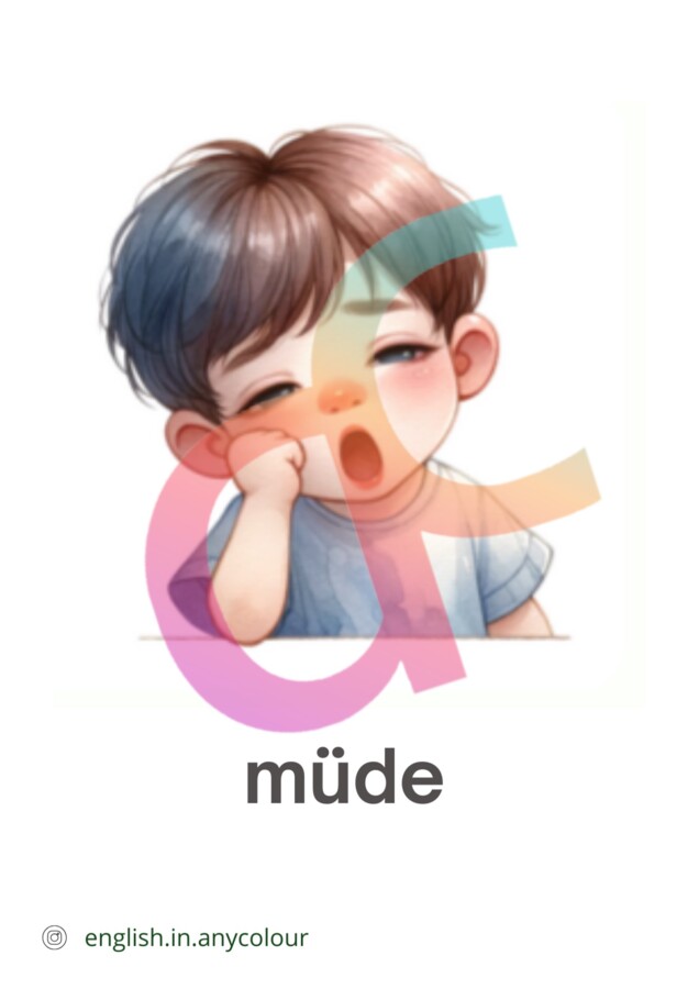 Niemiecki - Angielski Gefühle - Uczucia w języku niemieckim dla uczniów z wykładowym angielskim