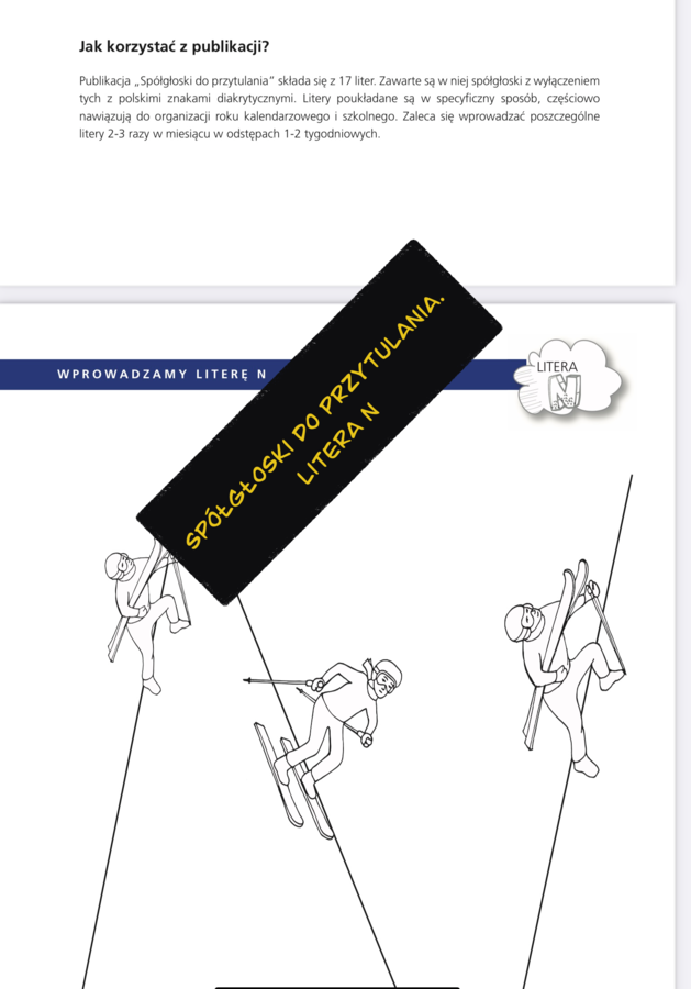 Spółgłoski do przytulania. Poznawanie liter przez zmysły, wrażenia i zabawę. Monografia litery N