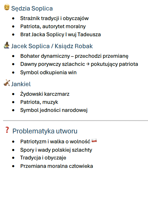 Notatka "Pan Tadeusz" Adama Mickiewicza