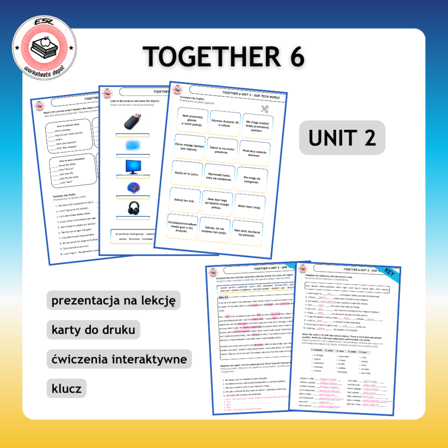 Together 6 Unit 2 - Vocabulary Activities