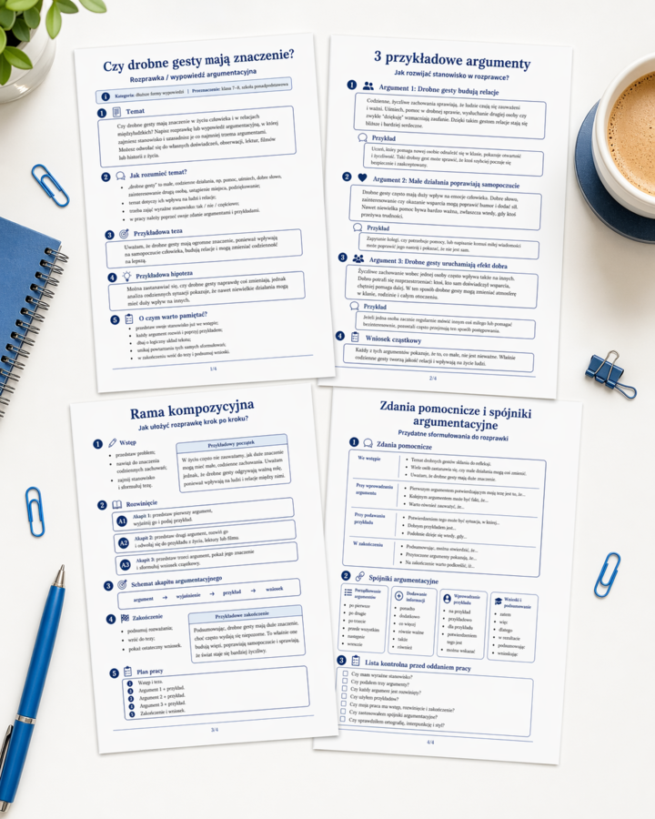 Czy drobne gesty mają znaczenie? Rozprawka / wypowiedź argumentacyjna