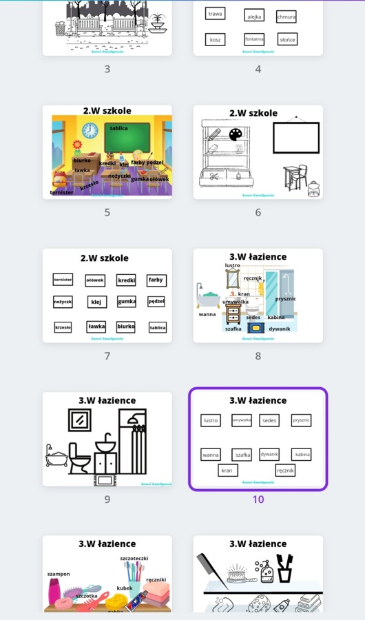 Plansze z języka polskiego i materiały do pracy z obcokrajowcami