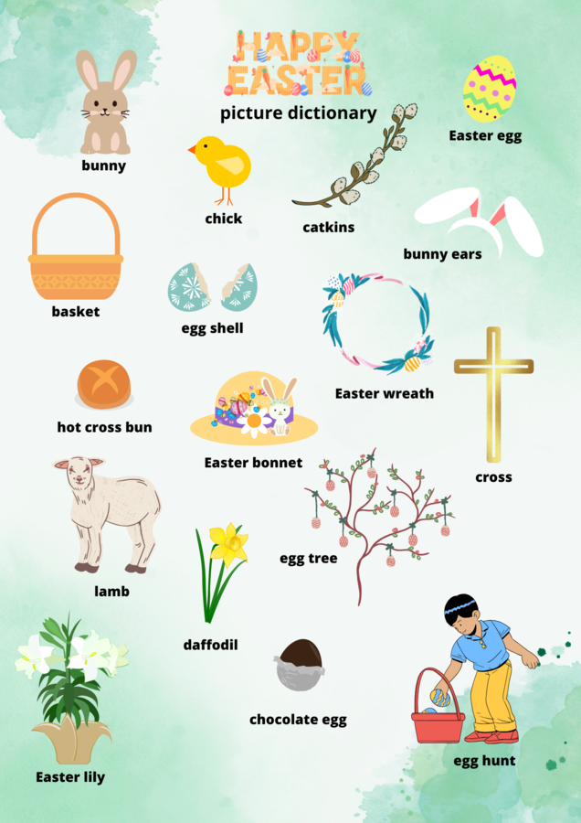 Happy Easter Picture Dictionary