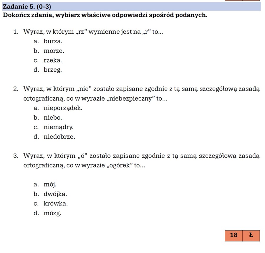 30 zadań do szybkiej powtórki przed E8