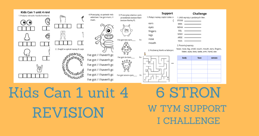 Kids Can 1 unit 4 revision
