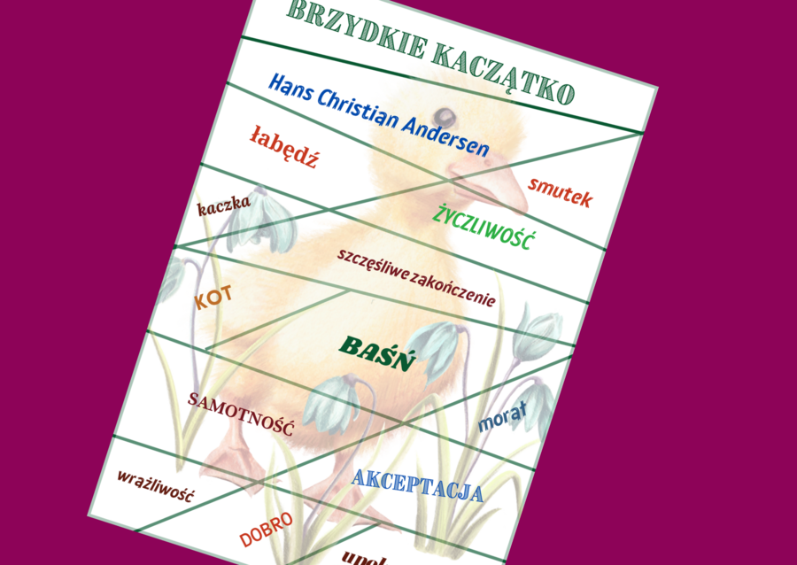 "BRZYDKIE KACZĄTKO" - baśń - puzzle