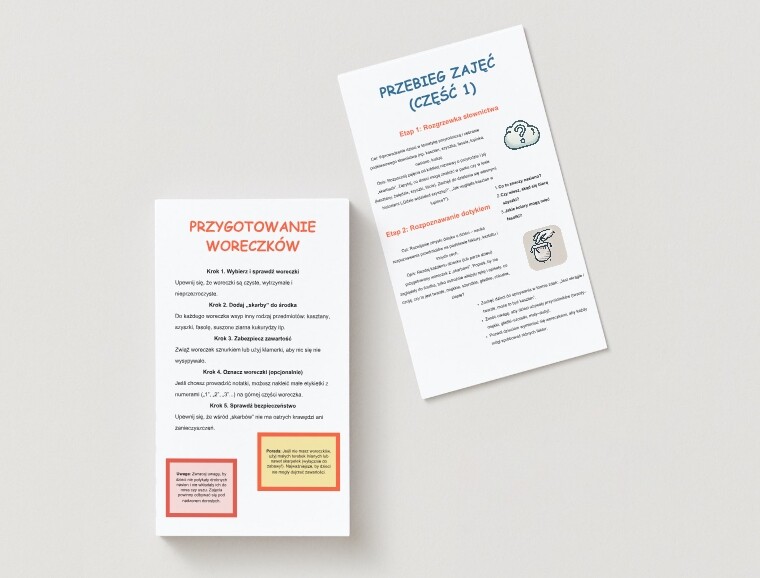 Sensoryczne woreczki przyrodnicze