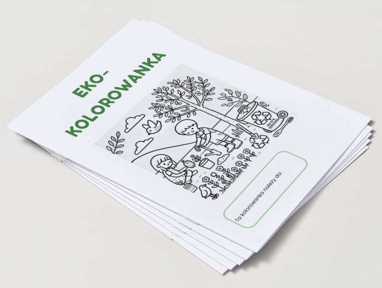 Kolorowanki edukacyjne. Dbam o przyrodę. Zwierzęta w ekosystemie. Segreguję śmieci.