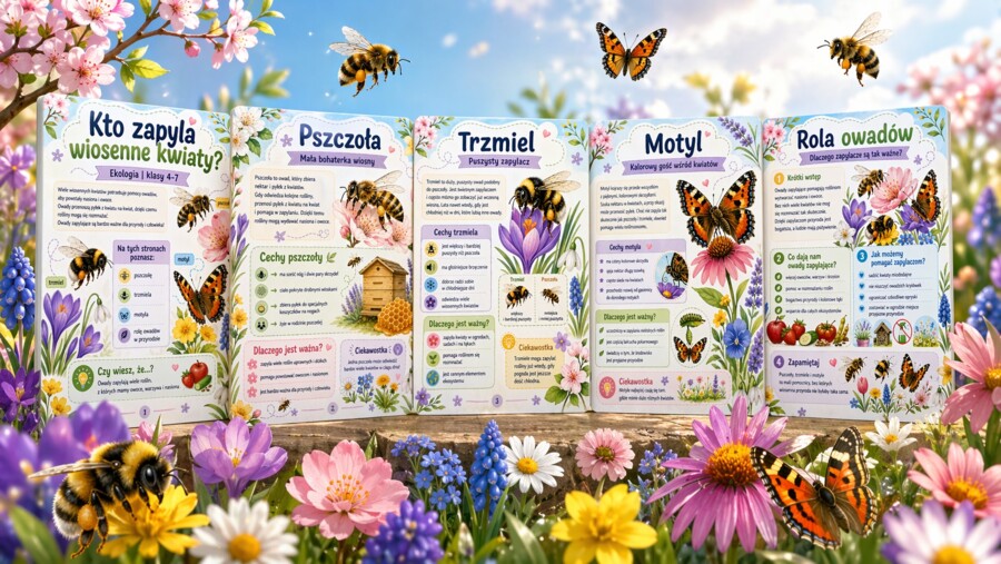 Kto zapyla wiosenne kwiaty?