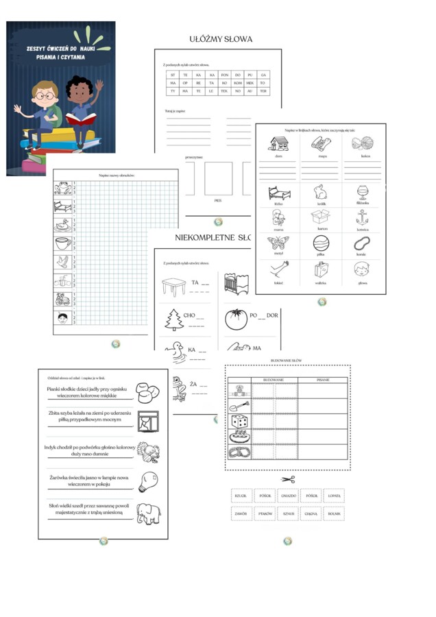 ZESZYT ĆWICZEŃ DO NAUKI PISANIA I CZYTANIA