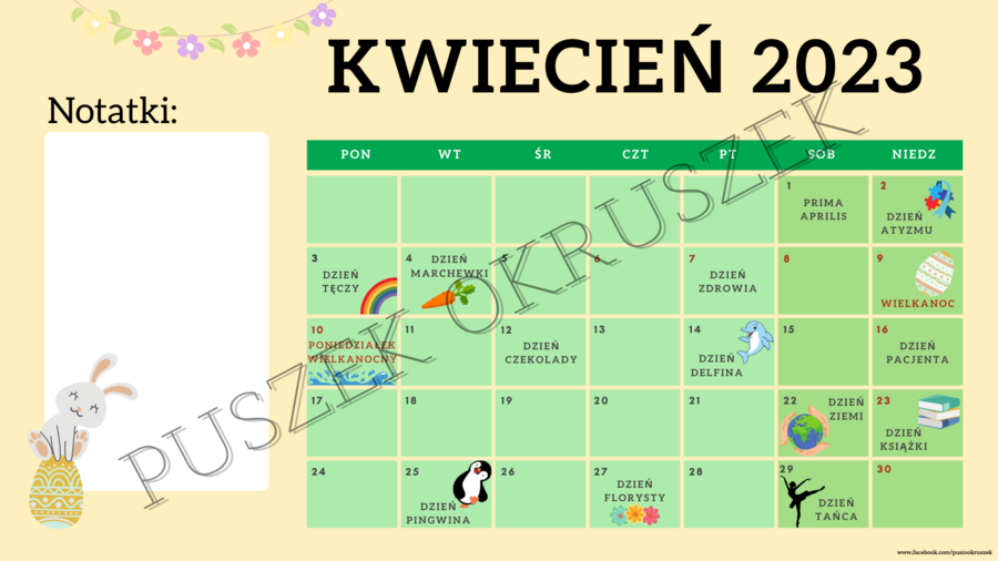 Kalendarz Świąt Nietypowych 22/23