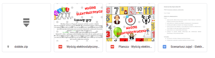 Elektrostatyczny wyścig - gra