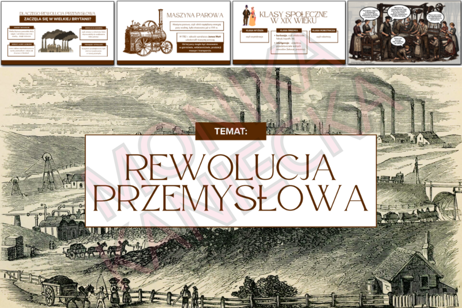Rewolucja przemysłowa - prezentacja historia klasa 7