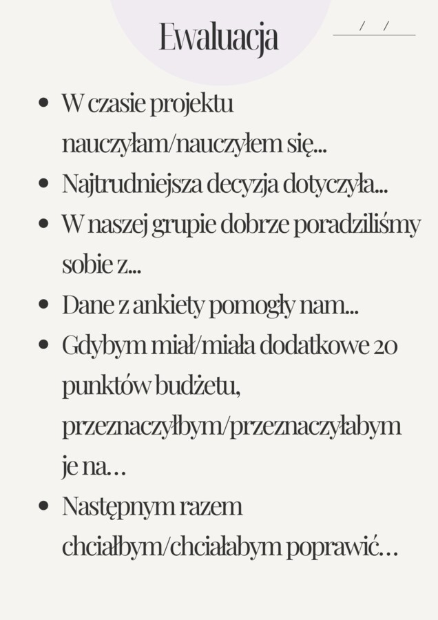 Tydzień projektowy dla klas 4–6 – projekt przyjaznej okolicy dla młodych | język polski, matematyka, język angielski, geografia - projekt interdyscyplinarny