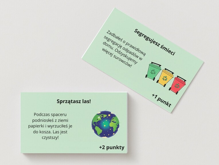 Gra planszowa. "Ekologiczny wyścig". Edukacja przedszkolna i wczesnoszkolna. Dobre i złe praktyki.