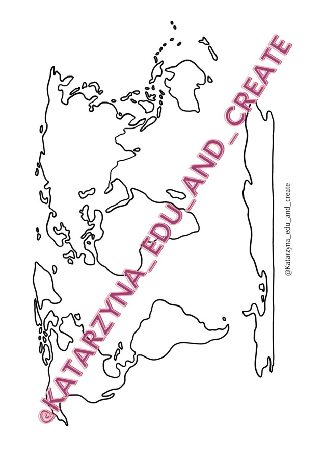 Mapy konturowe - kontynenty