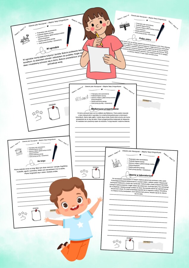 Pakiet „Dziecko jako nauczyciel” – Błędne Teksty Ortograficzne