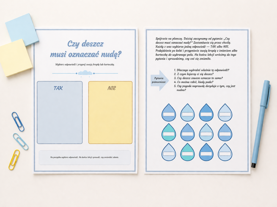Czy deszcz musi oznaczać nudę? [Plansza]