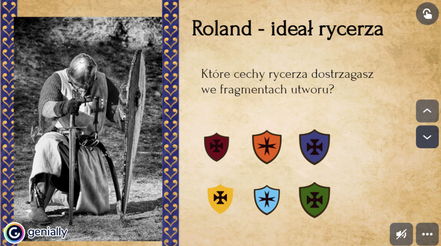 Ideał rycerza średniowiecznego - Pieśń o Rolandzie