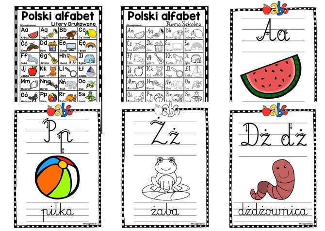 Alfabetyczne plansze edukacyjne