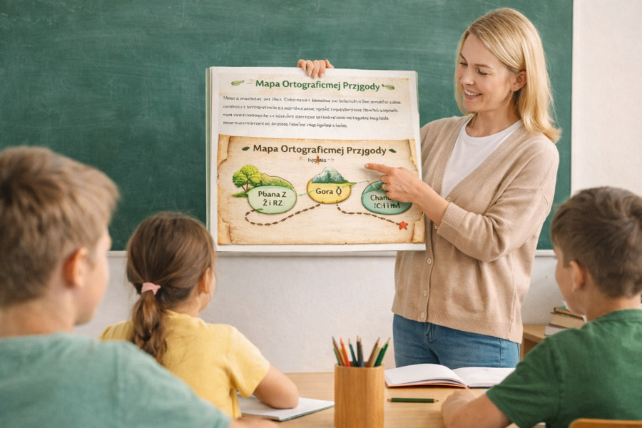 Zielona ortografia – ćwiczenia ortograficzne inspirowane lasem