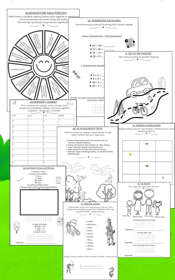 2 część dla klas 1-3 zadań korekcyjno-kompensacyjnych