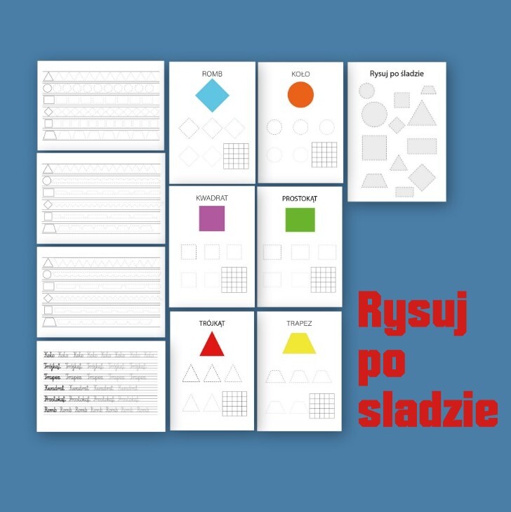 Karty Pracy – Kształty | Edukacja Przedszkolna | Do Druku