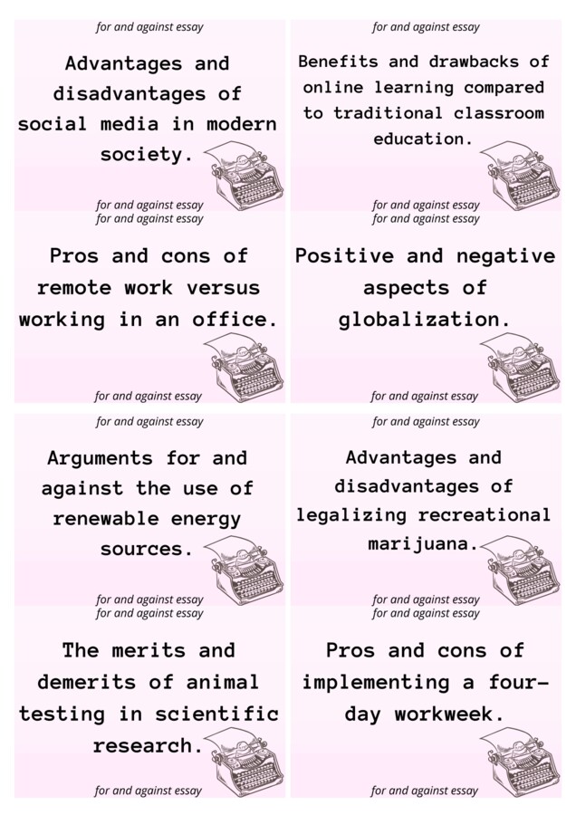 For and against essay tematy matura rozszerzona