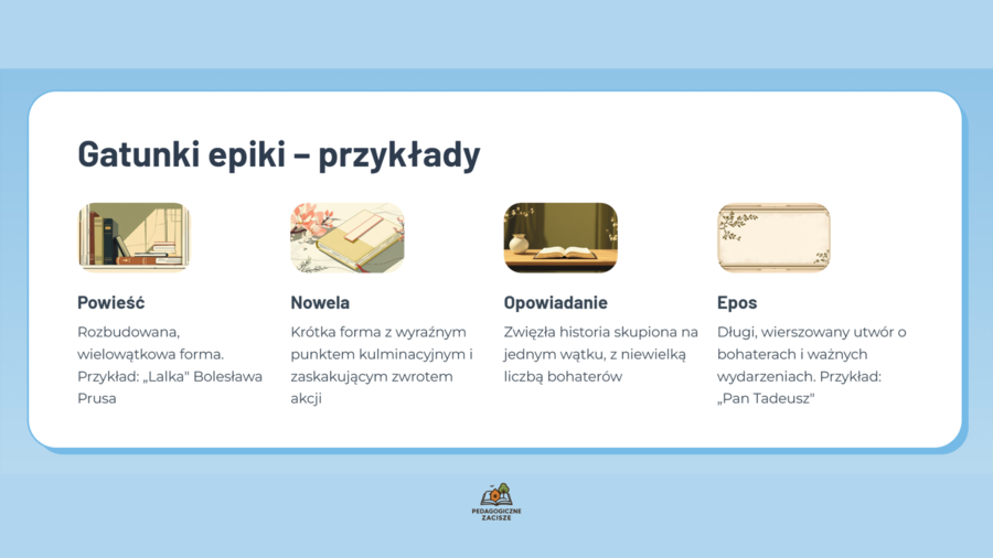 EGZAMIN ÓSMOKLASISTY Rodzaje literackie: Epika, Liryka, Dramat – musisz je rozpoznać!