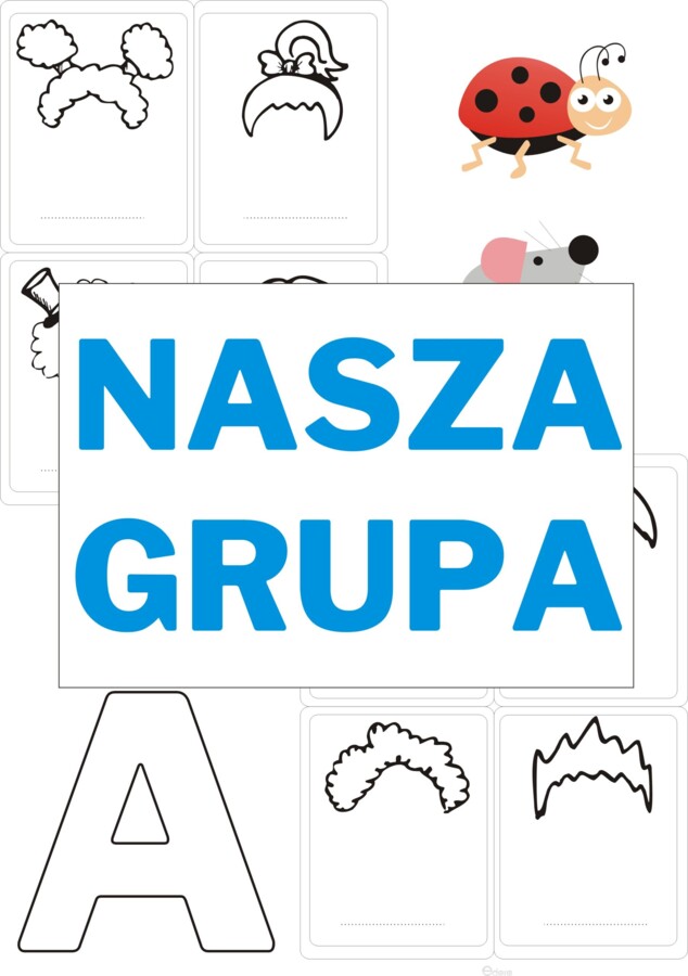 Przedszkole. NASZA KLASA. NASZA GRUPA. Tablica zapoznawcza.