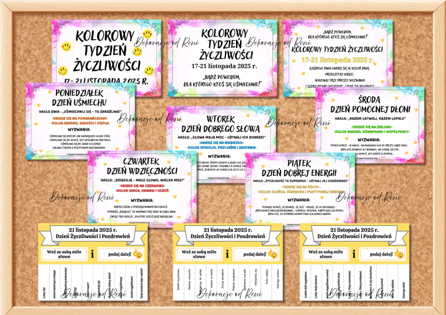 Kolorowy Tydzień Życzliwości - wersja 1