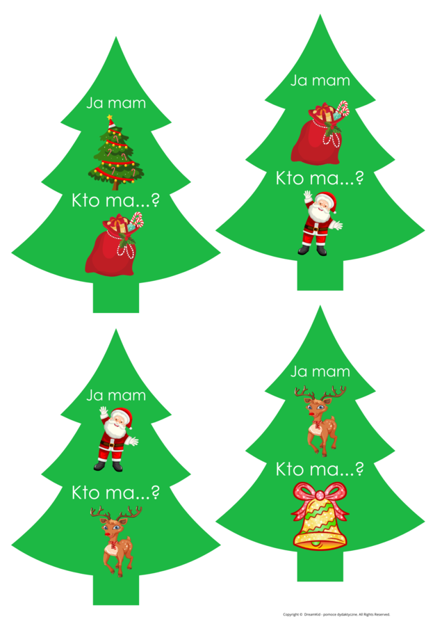 Ja mam, kto ma? - Boże Narodzenie - kształt choinka