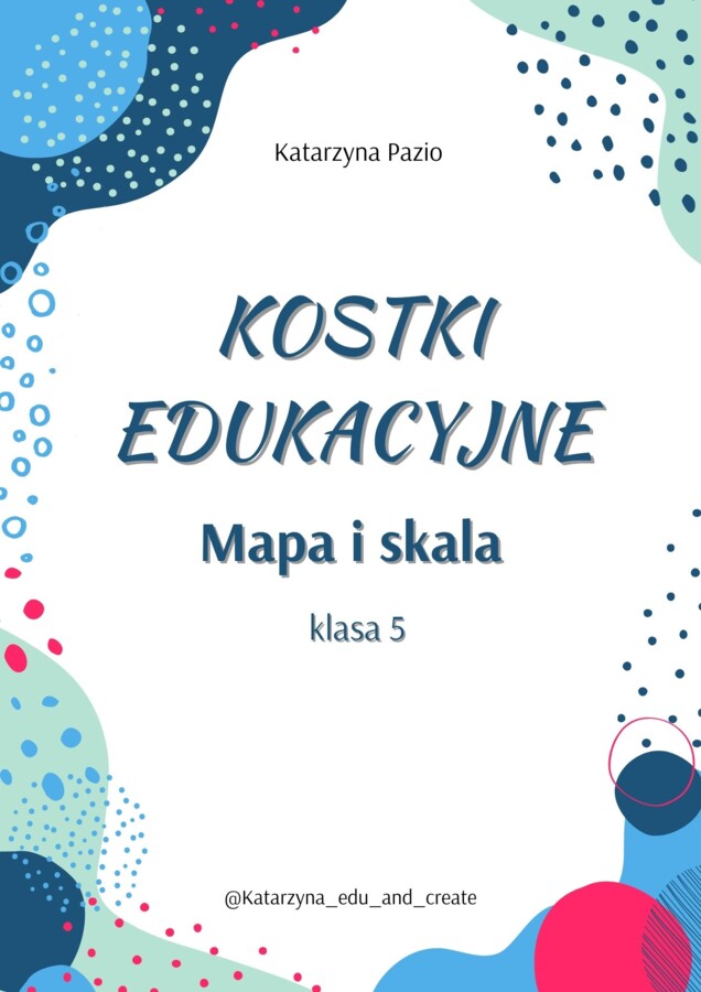Kostki edukacyjne - mapa i skala