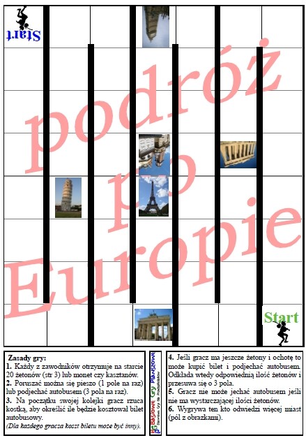 Podróże – Gra planszowa