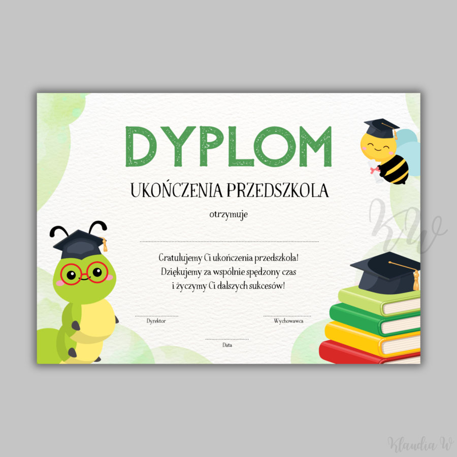 Dyplomy Ukończenia Przedszkola