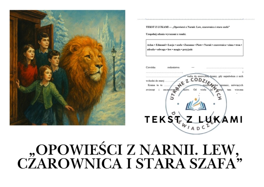 TEKST Z LUKAMI — „Opowieści z Narnii: Lew, czarownica i stara szafa”