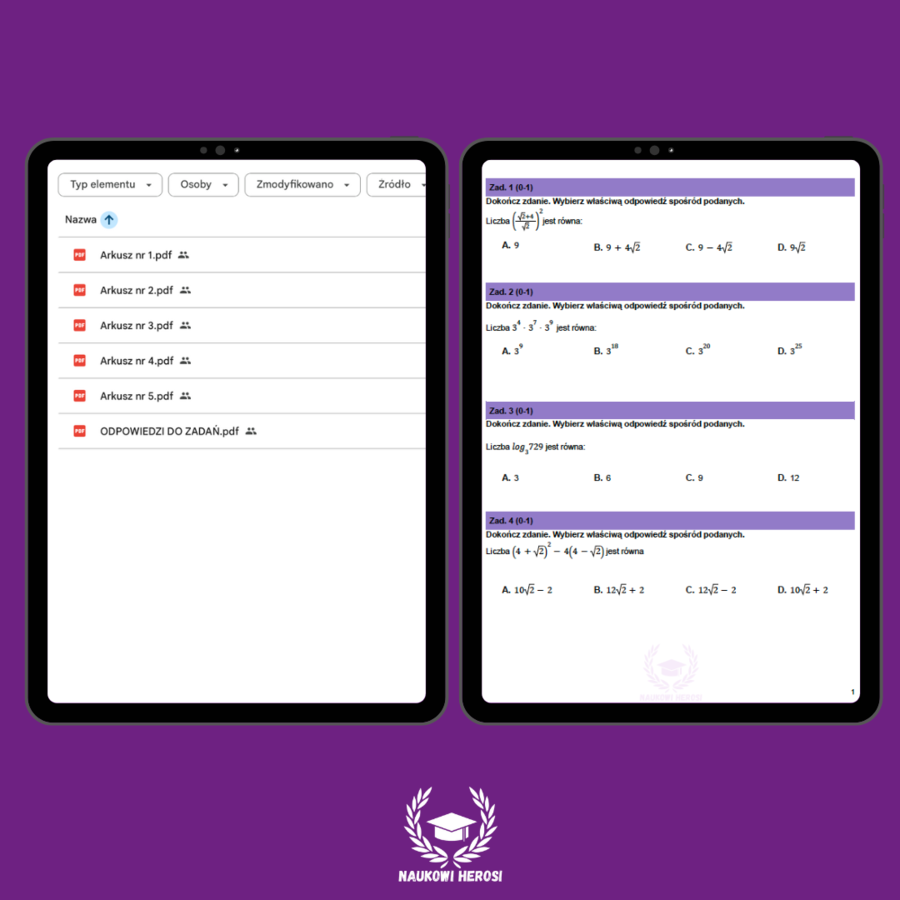Zbiór arkuszy maturalnych cz.2 - Mat P