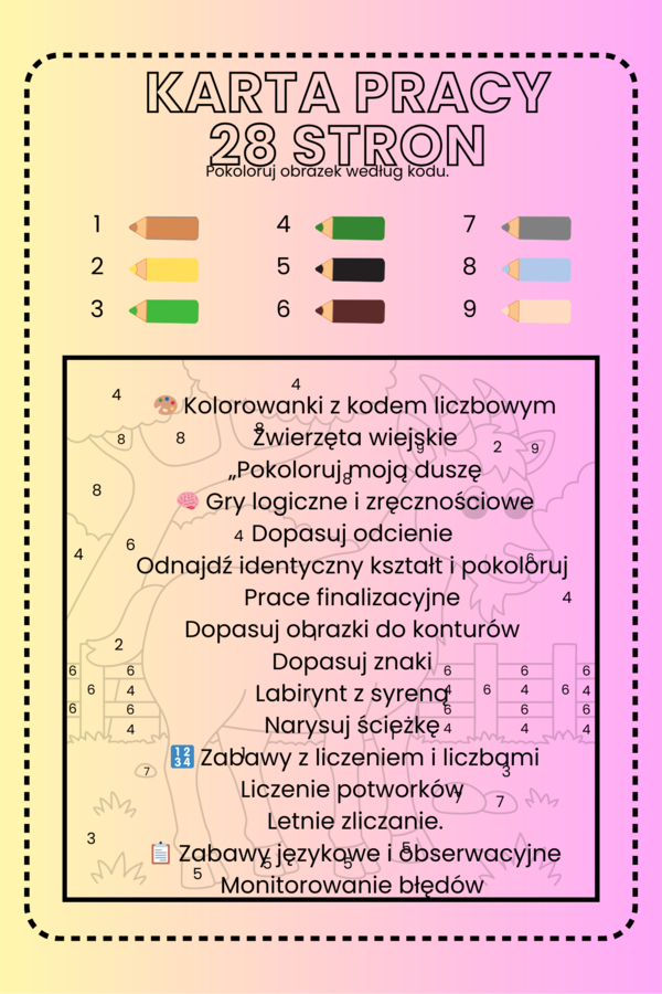 Karta pracy 28 stron
