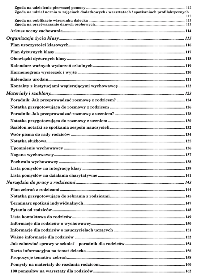 Teczka wychowawcy - 180 stron materiałów!