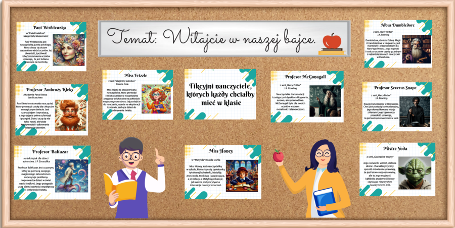 Gazetka Fikcyjni Nauczyciele - Dzień Nauczyciela