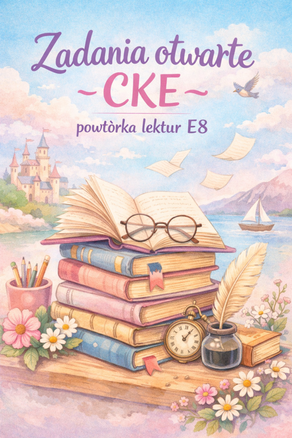 Zadania otwarte e8 - powtórka lektur obowiązkowych
