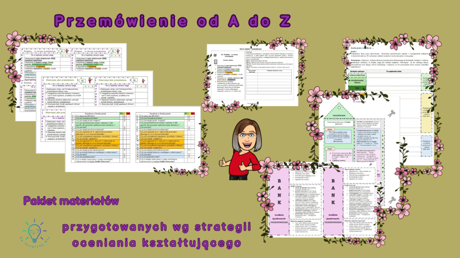 Przemówienie w szkole podstawowej karty pracy, scenariusz lekcji