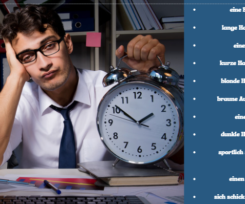 Opis wyglądu / opis ilustracji - język niemiecki - E8, matura