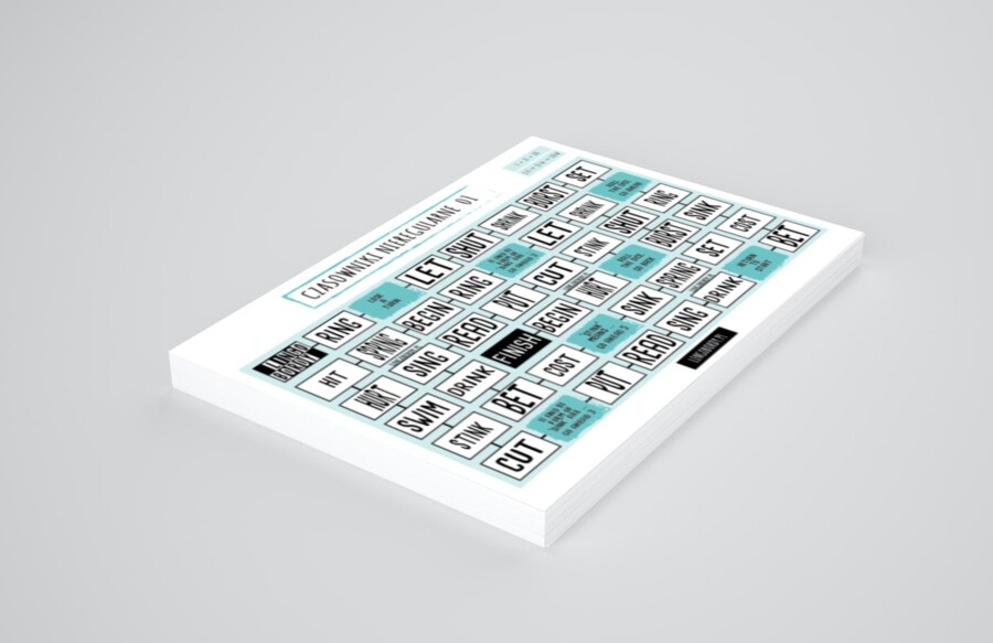 CZASOWNIKI NIEREGULARNE 01 - gra planszowa