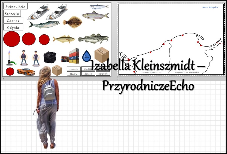 Materiał do zalaminowania/praca w grupach/stacje zadaniowe/układanka/puzzle okienkowa „Gospodarka morska” w pdf. Geografia 7, dział „Rolnictwo i przemysł Polski”.
